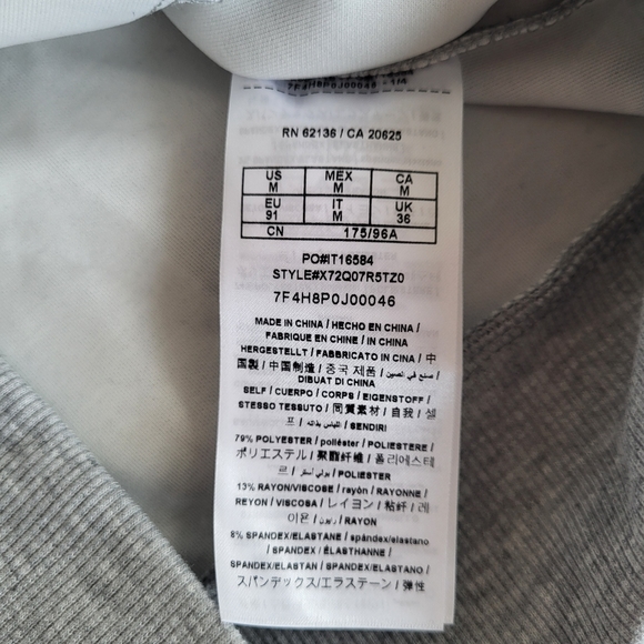 Guess Droy Scuba Bomber Two Toned Grey Jacket NWT - Picture 12 of 13